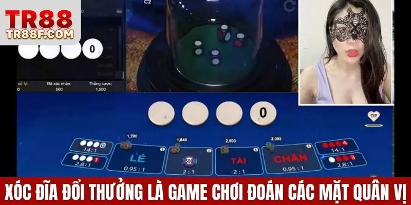 Xóc đĩa đổi thưởng là game chơi đoán các mặt quân vị